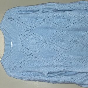 Talbots Knit Sweater blue sparkly size extra small